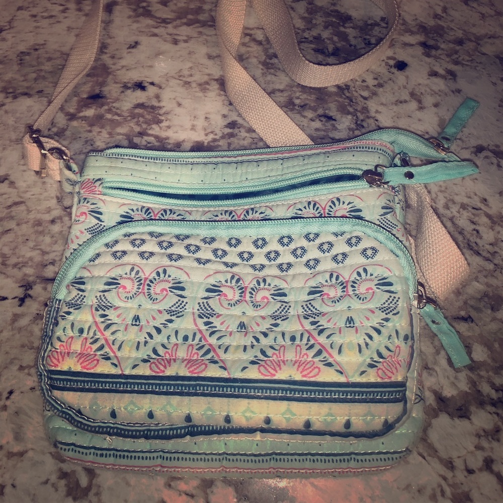 Crossbody cute teal purse